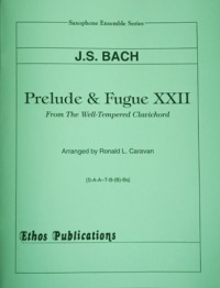J.S. Bach: <br>Prelude & Fugue XXII (WTC) (arr. R. Caravan) (SAATBBs[or BII])