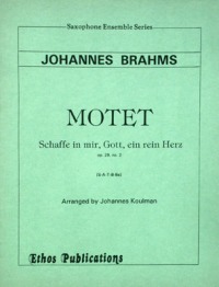 Johannes Brahms: <br>Motet: ‘Schaffe in mir, Gott....' (arr. J. Koulmann) (SATBBs)
