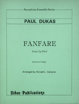 Paul Dukas: <br>Fanfare from 'La Péri' (arr. R. Caravan) (SSAATBBs)